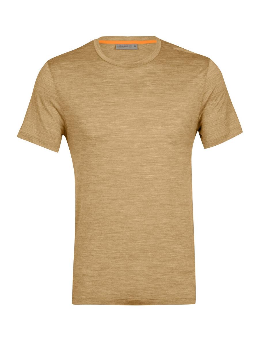 Icebreaker Merino Sphere II Rövid Sleeve Férfi Póló Khaki | HU 1152ILHS